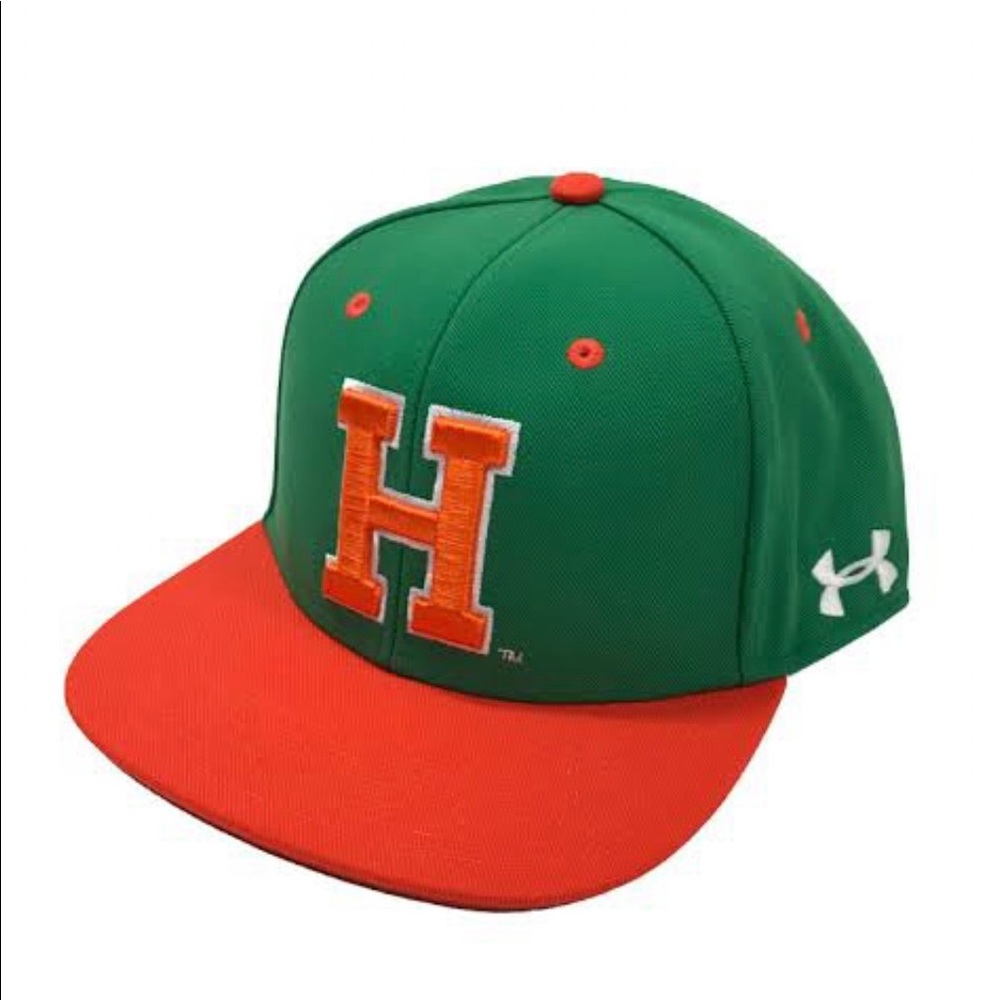 Throwback UH, orange and green hat